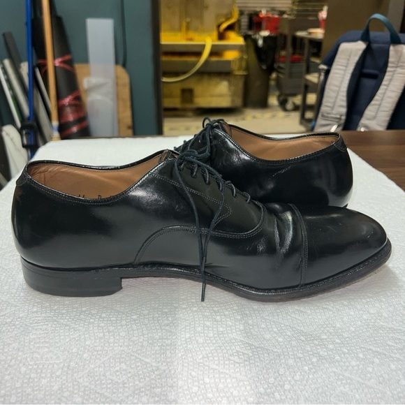 Johnston & Murphy Optima Men's Black Cap Toe Oxford Shoes Size 11D - Picture 8 of 11